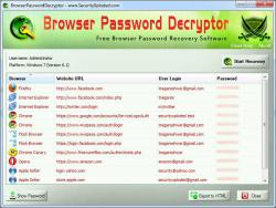 Official Download Mirror for Browser Password Decryptor