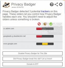Official Download Mirror for Privacy Badger for Chrome, Firefox, Edge, and Opera