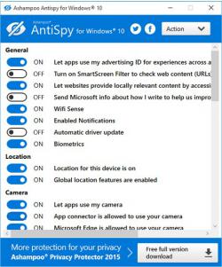 Official Download Mirror for Ashampoo AntiSpy for Windows 10