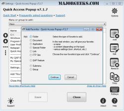 Official Download Mirror for Quick Access Popup