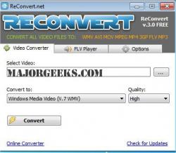 Official Download Mirror for ReConvert - Free Audio Video Converter