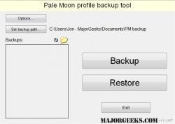 Official Download Mirror for Pale Moon Profile Backup Tool