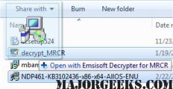 Official Download Mirror for Emsisoft Decrypter for MRCR