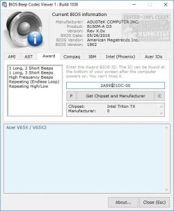 Official Download Mirror for BIOS Beep Codes Verifier