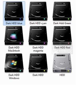 Official Download Mirror for Dark Hard Drive Icons