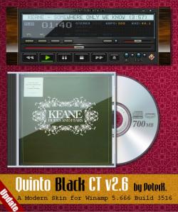 Official Download Mirror for Quinto Black CT Winamp Skin 