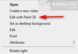 Official Download Mirror for Add or Remove 'Edit With Paint 3D' Context Menu