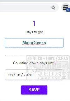 Official Download Mirror for Days Until (Days Countdown) for Chrome