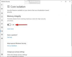 Official Download Mirror for Turn Core Isolation Memory Integrity On or Off in Windows 10