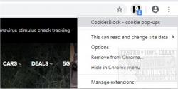 Official Download Mirror for CookiesBlock for Chrome