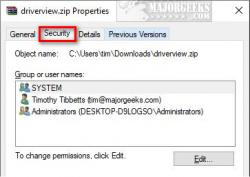 Official Download Mirror for Add or Remove Security Tab in File Explorer