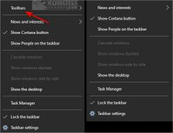 Official Download Mirror for Hide the Taskbar Toolbars Context Menu