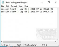 Official Download Mirror for Shutdown Logger