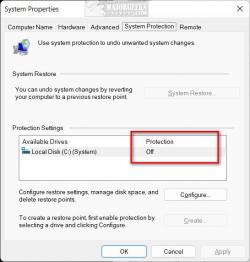 Official Download Mirror for Turn System Protection Off in Windows 10 & 11
