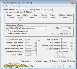 Official Download Mirror for SpeedGuide.net TCP Optimizer