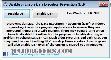 tweaking.com - disable or enable data execution prevention (dep).jpg