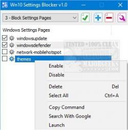 Official Download Mirror for Win10 Settings Blocker