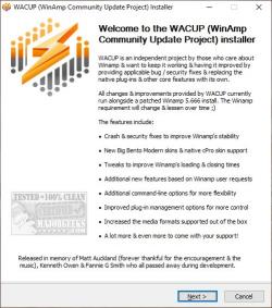 Official Download Mirror for WACUP (WinAmp Community Update Project)