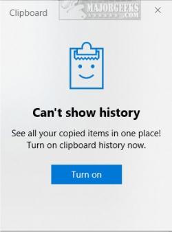 Official Download Mirror for Disable Clipboard History in Windows 10