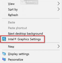 Official Download Mirror for Add or Remove Intel HD Graphics Desktop Context Menu