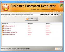 Official Download Mirror for BitComet Password Decryptor