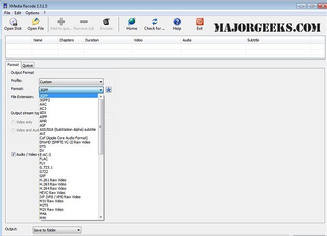 Download Xmedia Recode Majorgeeks