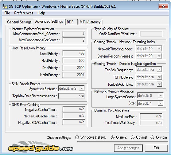 Tcp Optimizer Settings - Colaboratory