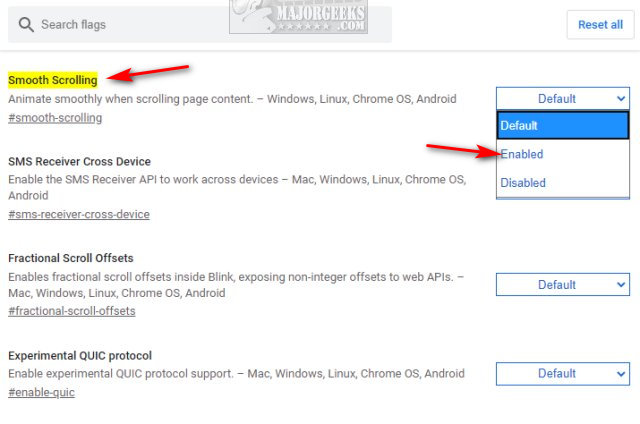 How to Enable or Disable Smooth Scrolling in Google Chrome - MajorGeeks