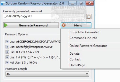 Wizard snap Cusco Sordum Random Password Generator Creates Random Passwords with Ease -  MajorGeeks