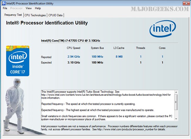 behuizing Uitleg Slaapzaal Download Intel Processor Identification Utility - MajorGeeks