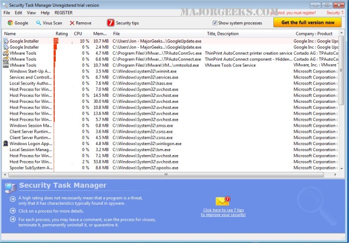 announcer Luksus skitse Download Security Task Manager - MajorGeeks
