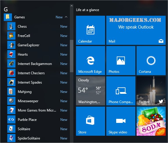Get Windows 7 games for Windows 10