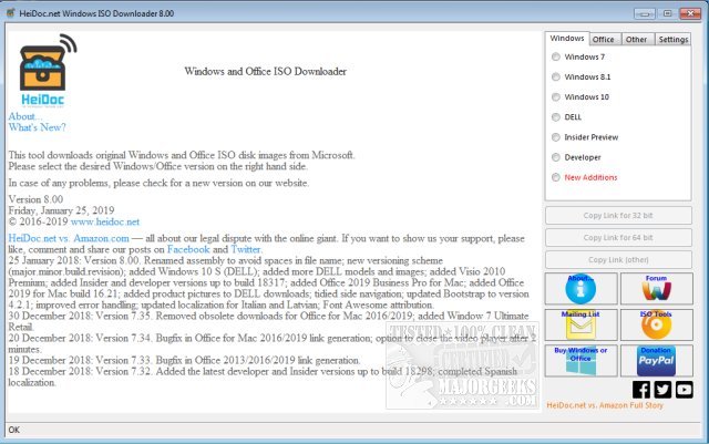 Download Microsoft Windows and Office ISO Download Tool - MajorGeeks